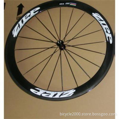ZIPP 404 50mm Clincher Bike Wheelset 700c Carbon Fiber Road